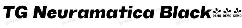 TG Neuramatica Black字体转换